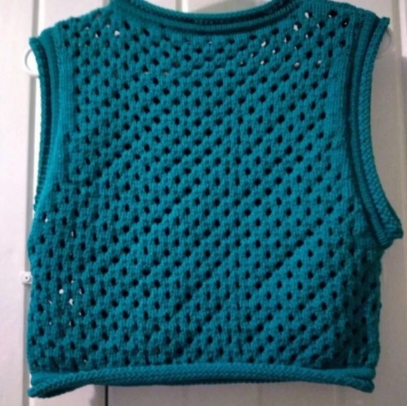 ZARA crocheted cropped vest tank top-medium new - Picture 3 of 7